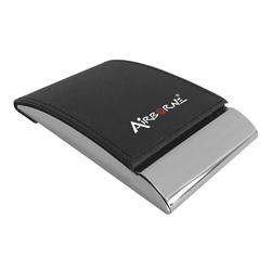 PU & Metal Card Holder with Magnetic Lid